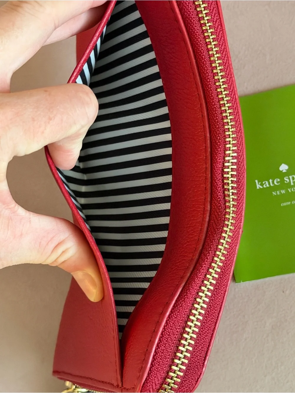 kate spade sleek red